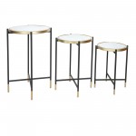 Anastasia Metal Nesting Tables Set Of 3