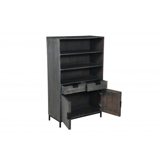 Samuel 55" High Wood Accent Cabinet