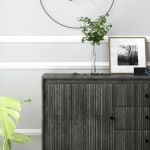 Camilo 3 Drawer Wood Black Accent Cabinet