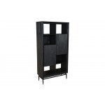 Camilo 72" High 2 Door Black Accent Cabinet