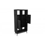 Camilo 72" High 2 Door Black Accent Cabinet