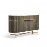 Lenox 56" Wide Wood And Stone Sideboard