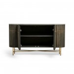 Lenox 56" Wide Wood And Stone Sideboard