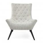 Gabor Tufted Gray Accent Chair