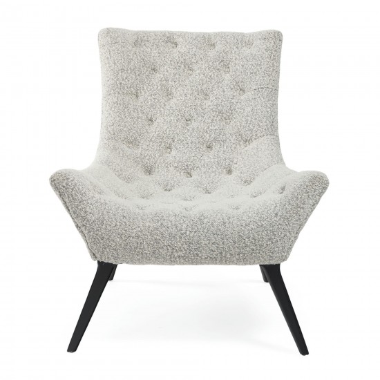 Gabor Tufted Gray Accent Chair