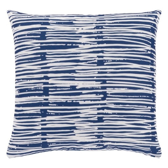 Surya Azora Ink Blue Pillow Cover 20"H X 20"W