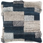 Surya Baracoa Dark Blue Pillow Cover 18"H X 18"W