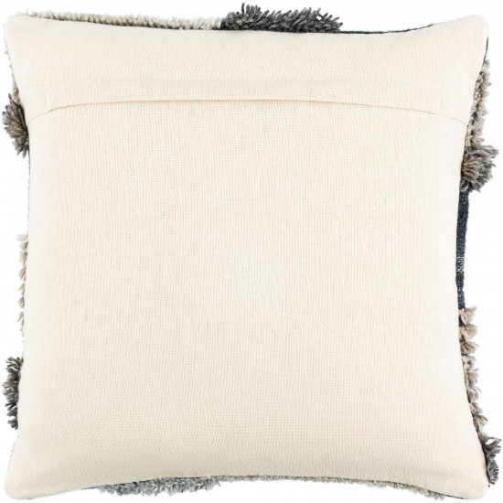 Surya Baracoa Dark Blue Pillow Cover 18"H X 18"W