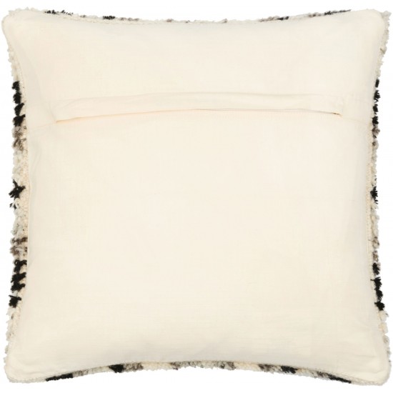 Surya Benisouk Black Pillow Cover 22"H X 22"W
