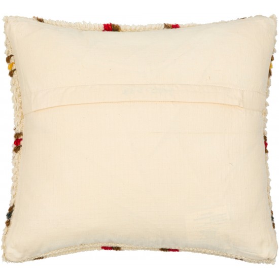 Surya Benisouk Cream Pillow Cover 18"H X 18"W