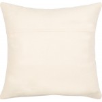 Surya Bisa Cream Pillow Cover 20"H X 20"W