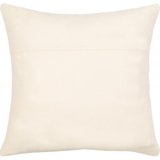 Surya Bisa Cream Pillow Cover 20"H X 20"W