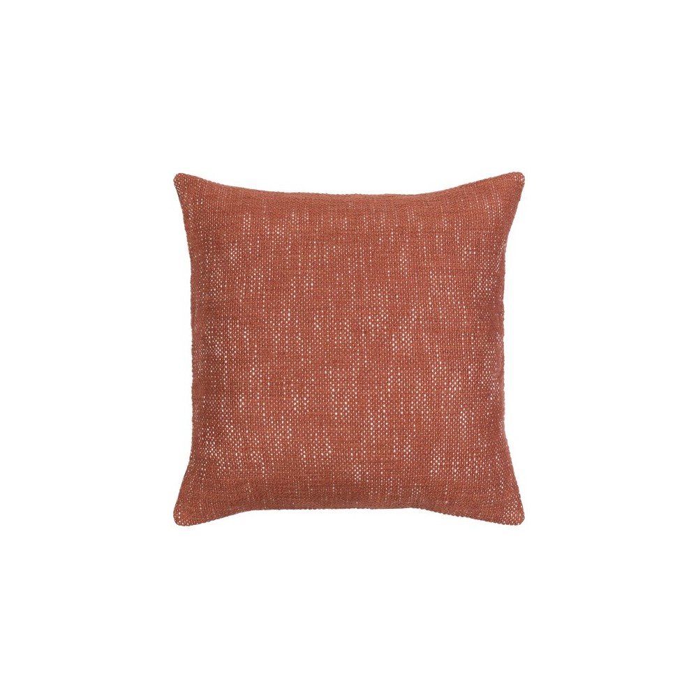 Surya Bisa Brown Pillow Cover 18"H X 18"W