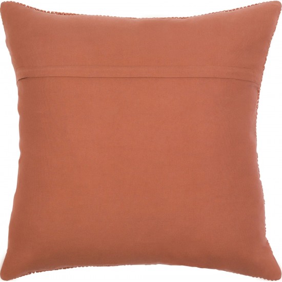 Surya Bisa Brown Pillow Cover 20"H X 20"W