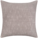 Surya Bisa Gray Pillow Cover 22"H X 22"W