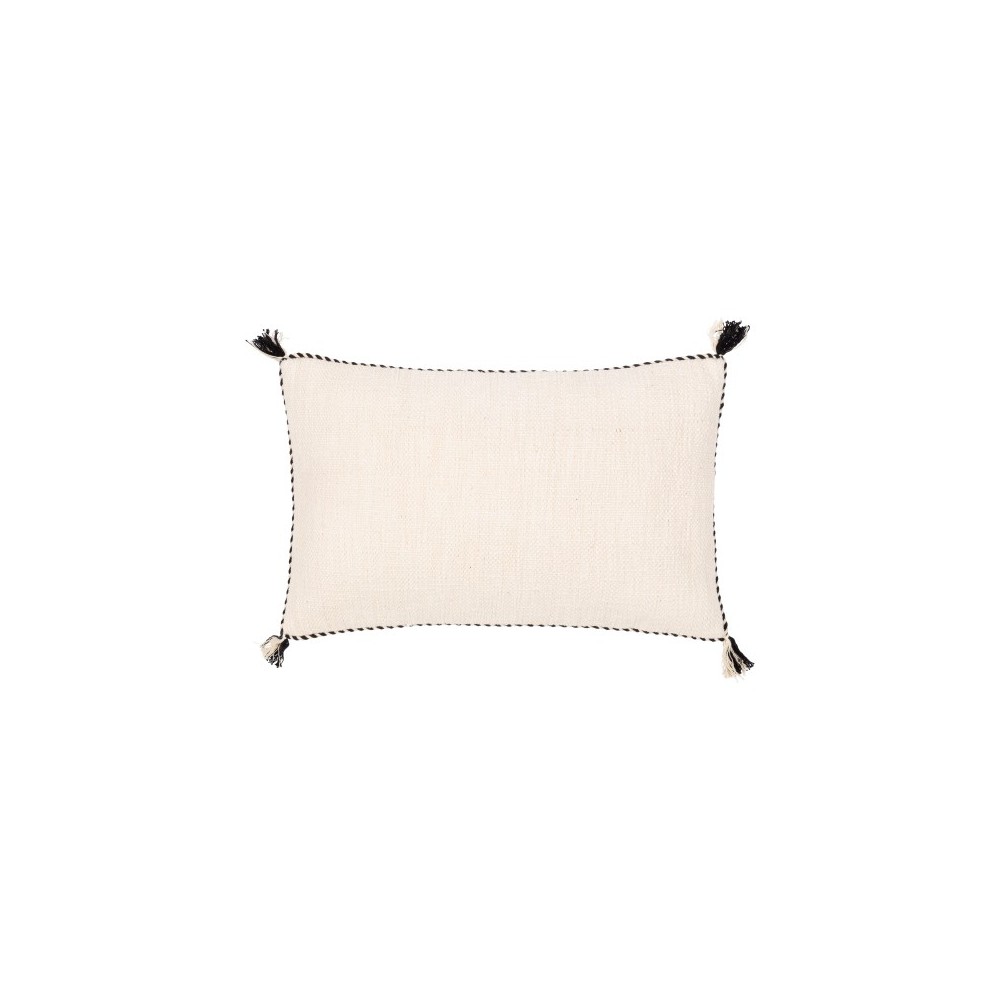 Surya Braided Bisa Cream Pillow Cover 14"H X 22"W Surya Braided Bisa Cream Pillow Cover 14"H X 22"W