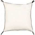 Surya Braided Bisa Cream Pillow Cover 20"H X 20"W