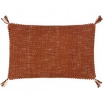 Surya Braided Bisa Brown Pillow Cover 14"H X 22"W