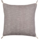 Surya Braided Bisa Gray Pillow Cover 20"H X 20"W