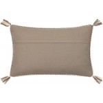 Surya Braided Bisa Gray Pillow Cover 20"H X 20"W