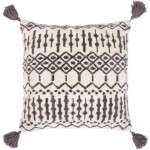 Surya Braith Charcoal Pillow Cover 18"H X 18"W