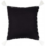 Surya Braith Black Pillow Cover 22"H X 22"W
