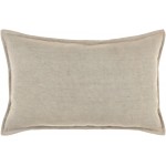 Surya Branson Medium Gray Pillow Cover 14"H X 22"W