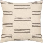 Surya Carlton Cream Pillow Cover 18"H X 18"W