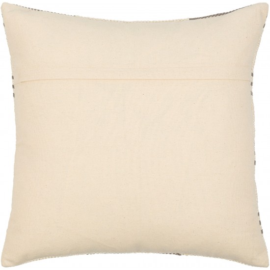 Surya Carlton Cream Pillow Cover 18"H X 18"W