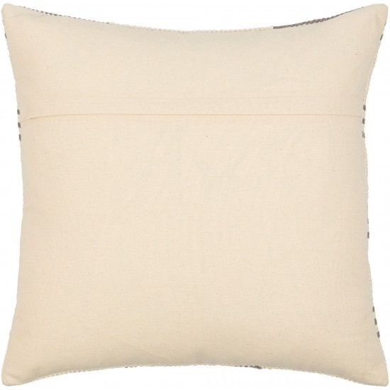 Surya Carlton Cream Pillow Cover 22"H X 22"W
