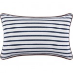 Surya Charlize Navy, White Pillow Cover 14"H X 22"W