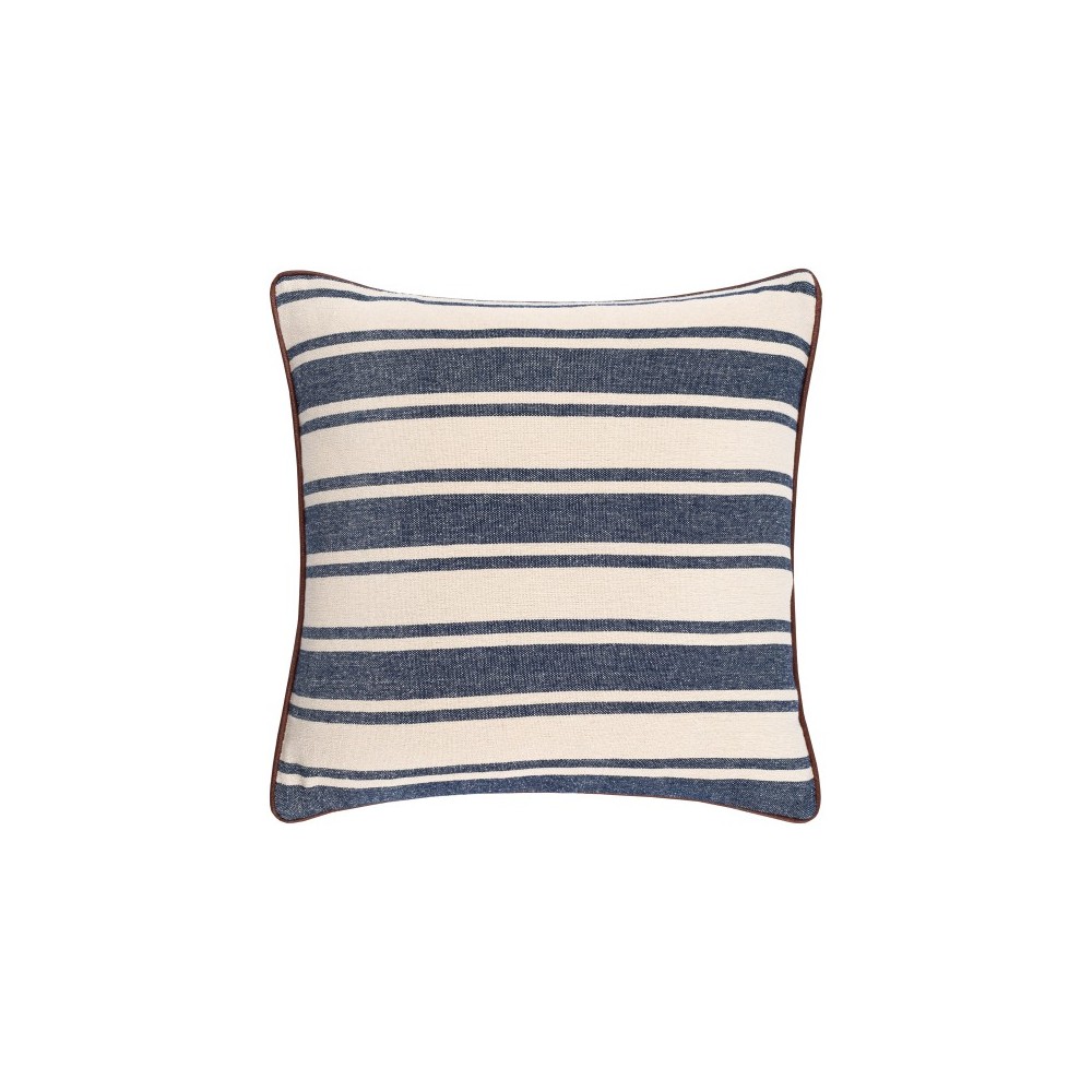 Surya Charlize Navy Pillow Cover 18"H X 18"W Surya Charlize Navy Pillow Cover 18"H X 18"W