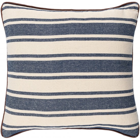 Surya Charlize Navy Pillow Cover 18"H X 18"W