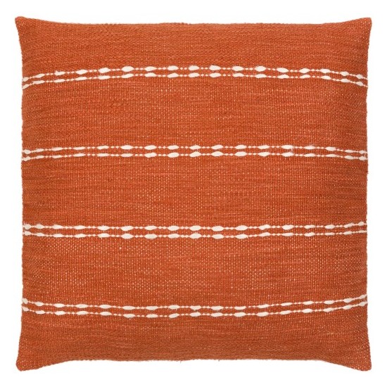 Surya Chase Brick Red Pillow Cover 20"H X 20"W