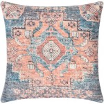 Surya Colin Blue Pillow Cover 18"H X 18"W