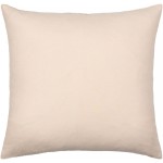 Surya Corduroy Quarters Light Beige Pillow Cover 20"H X 20"W