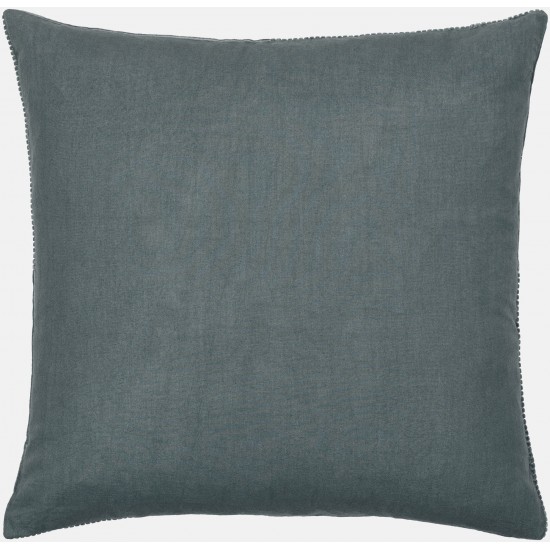 Surya Corduroy Quarters Charcoal Pillow Cover 20"H X 20"W