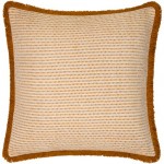 Surya Cotton Fringe Ctf-001 Pillow Cover 18"H X 18"W