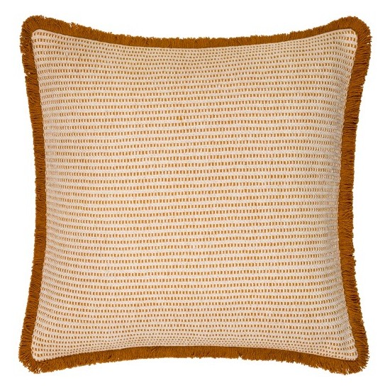 Surya Cotton Fringe Ctf-001 Pillow Cover 18"H X 18"W