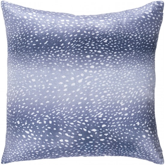 Surya Doe Blue Pillow Cover 18"H X 18"W