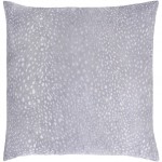 Surya Doe Light Gray Pillow Cover 18"H X 18"W