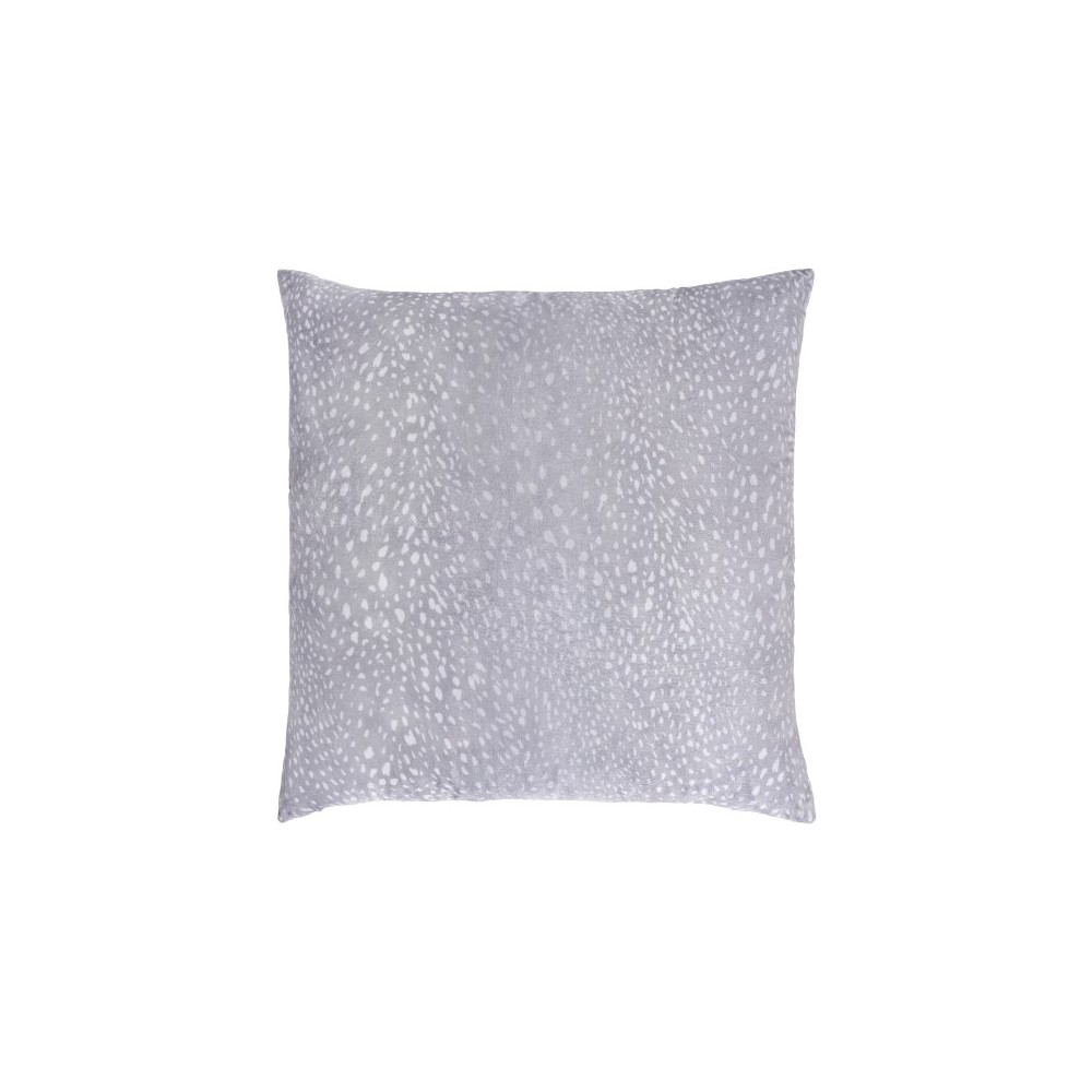 Surya Doe Light Gray Pillow Cover 18"H X 18"W