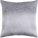 Surya Doe Light Gray Pillow Cover 18"H X 18"W