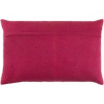 Surya Edgerton Burgundy Pillow Cover 14"H X 22"W