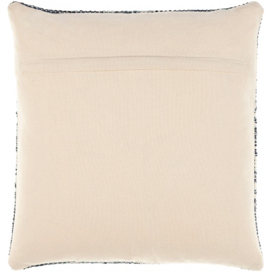 Surya Ethan Light Beige, Navy Pillow Cover 20"H X 20"W