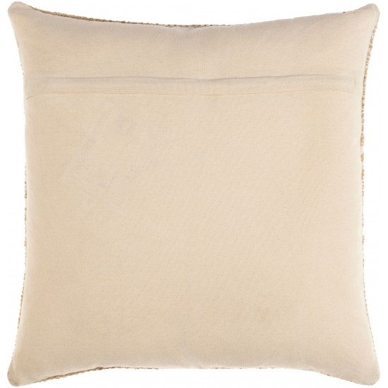 Surya Ethan Light Beige Pillow Cover 18"H X 18"W