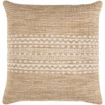 Surya Ethan Light Beige Pillow Cover 20"H X 20"W