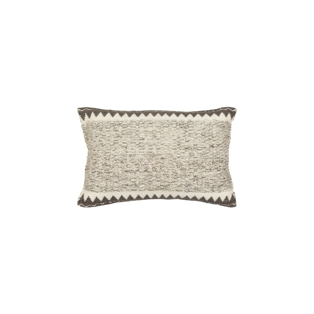 Surya Faroe Light Beige Pillow Cover 14"H X 22"W Surya Faroe Light Beige Pillow Cover 14"H X 22"W