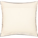 Surya Faroe Light Beige Pillow Cover 14"H X 22"W