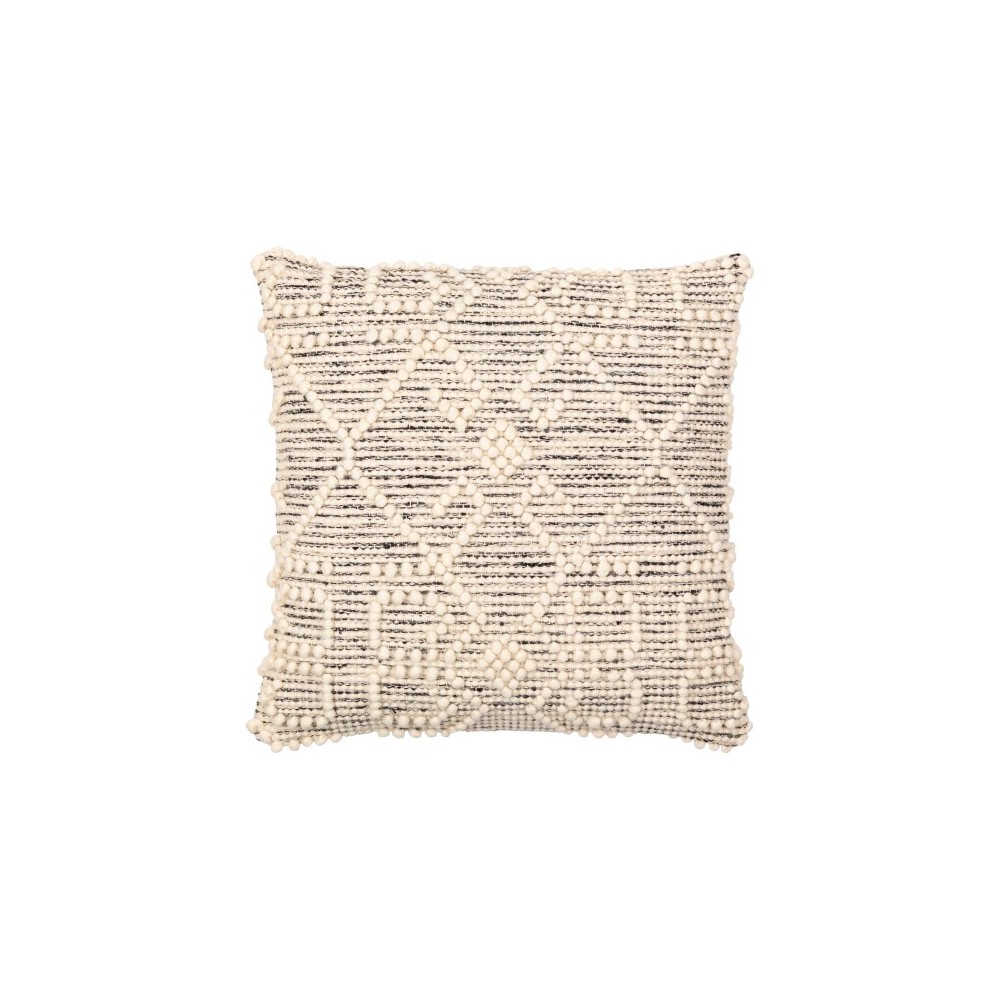 Surya Hygge Black Pillow Cover 20"H X 20"W Surya Hygge Black Pillow Cover 20"H X 20"W